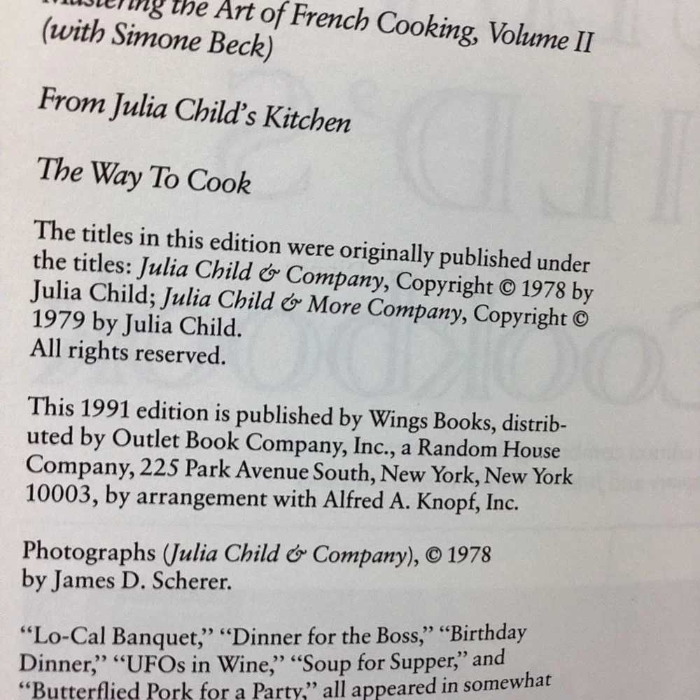 Wings Books julia child